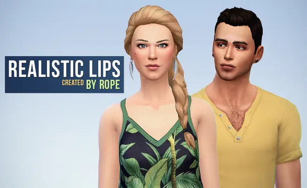 Realistic Lips for the Sims 4.