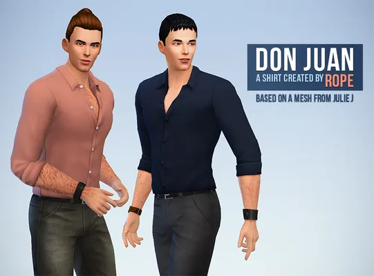 Don Juan - Tucked shirt for The Sims 4