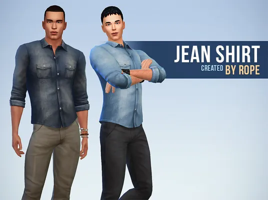 Jean Shirt for The Sims 4