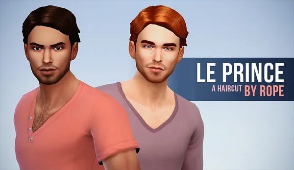 Le Prince haircut for The Sims 4