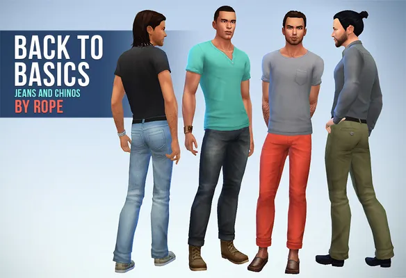 Jeans and Chinos for The Sims 4