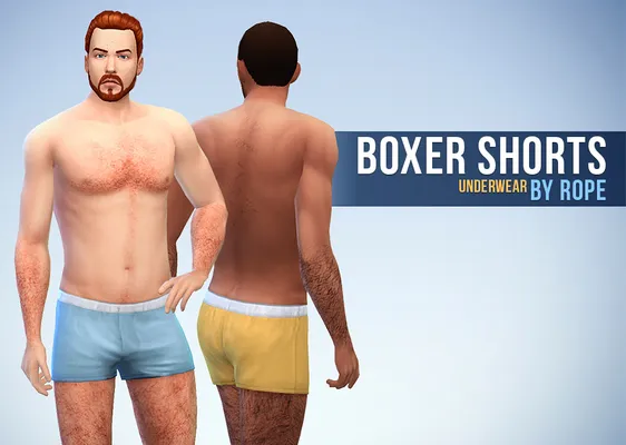 Boxer Shorts and Briefs for The Sims 4