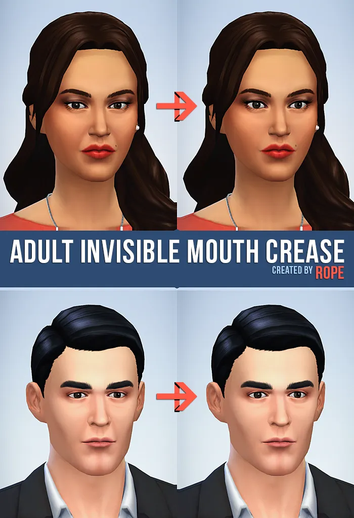 Adult Invisible Mouth Crease