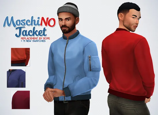 MoschiNO Jacket (and Boots) for the Sims 4