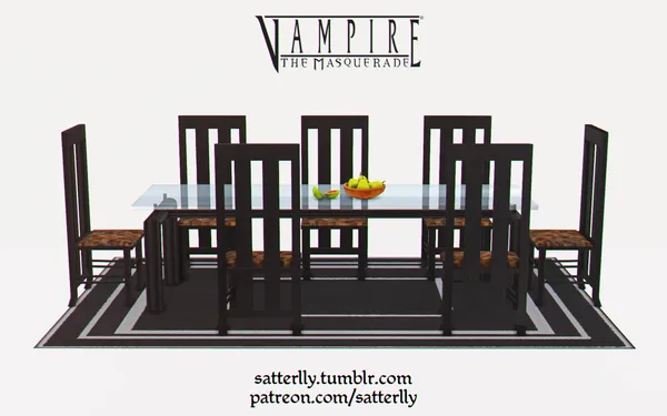 Vampire: The Masquerade – Bloodlines - Modern Dining Room Set