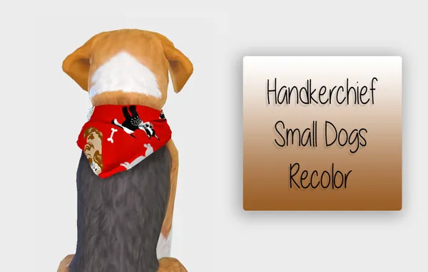 Handkerchief - Small Dog - Recolor 