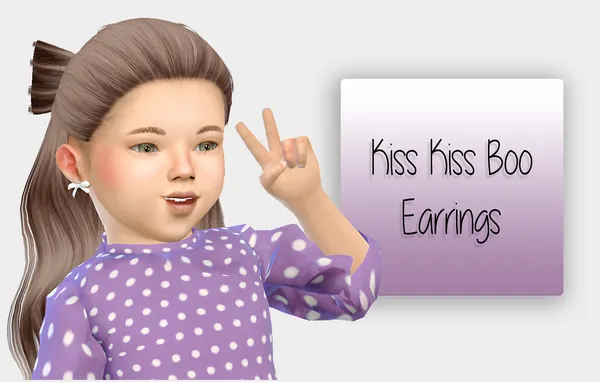 Kiss Kiss Boo Earrings 