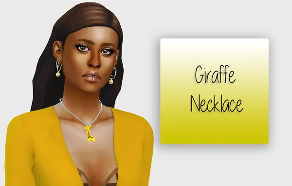 Giraffe Necklace - Adult Version 