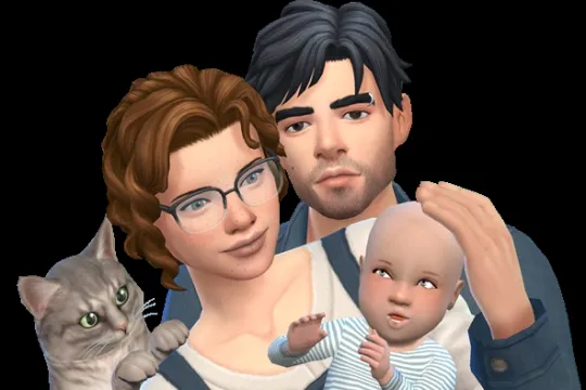 Baby Love 🍼🐣 Pose Pack for the Gallery (2 Adults, Baby, Cat)