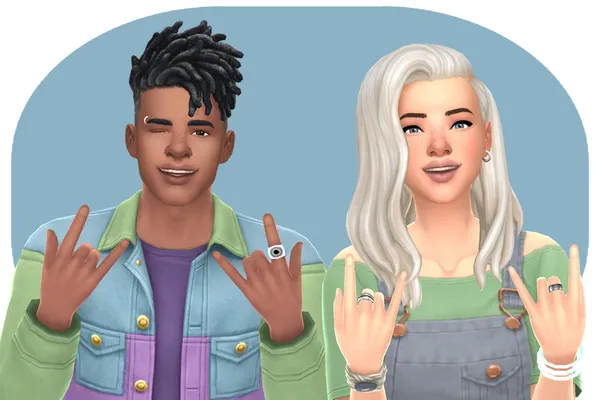 Besties 💛 Friends Pose for TS4 Gallery