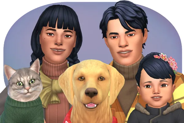 Paw Pals 👧🐶😺 Pose Pack for TS4 Gallery
