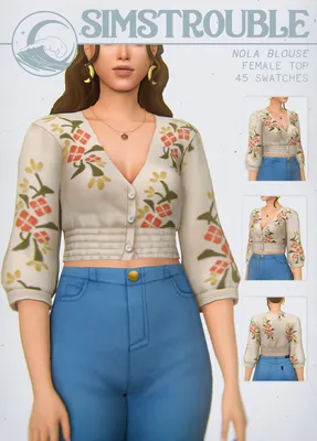 NOLA BLOUSE by simstrouble