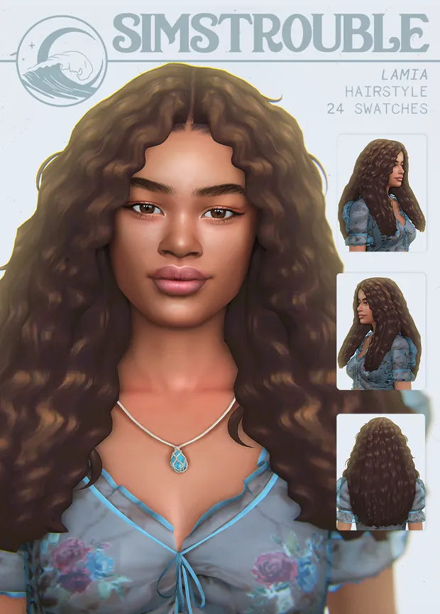 Lamia Hairstyle by simstrouble 