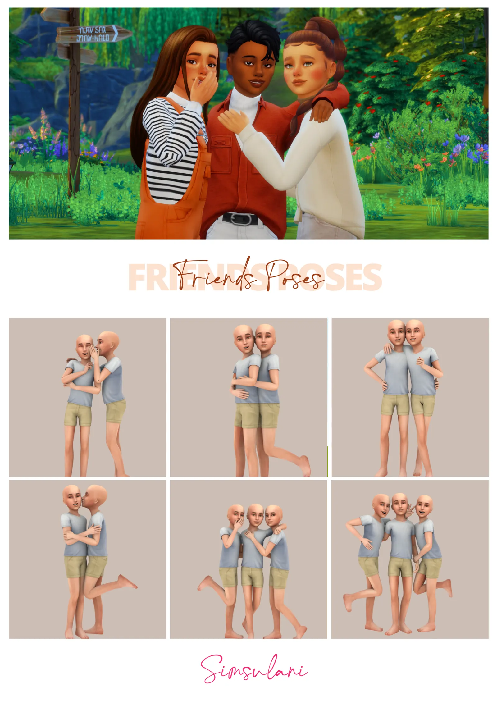 #288 Pose Pack | Friends Poses