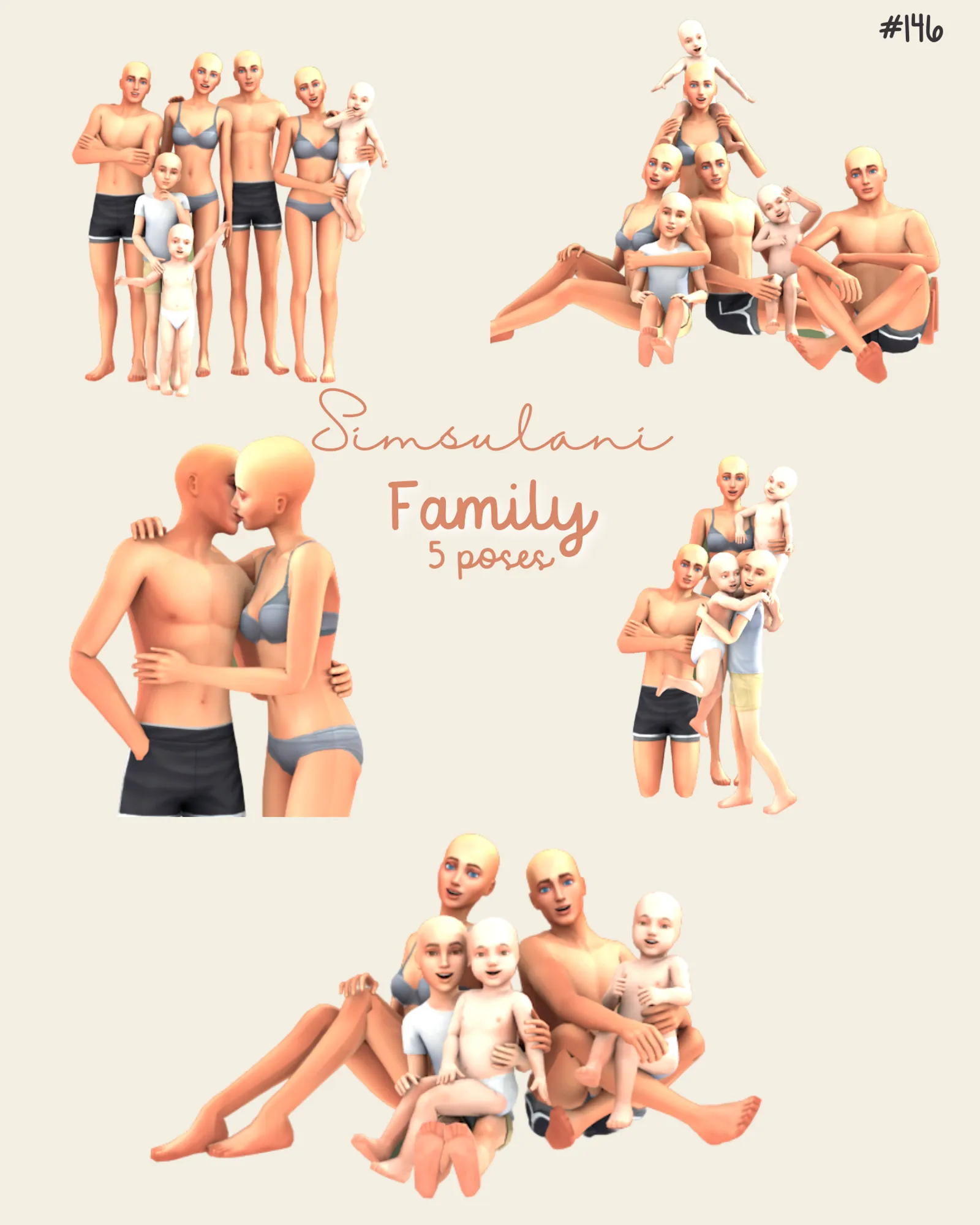 #146 Pose Pack Family