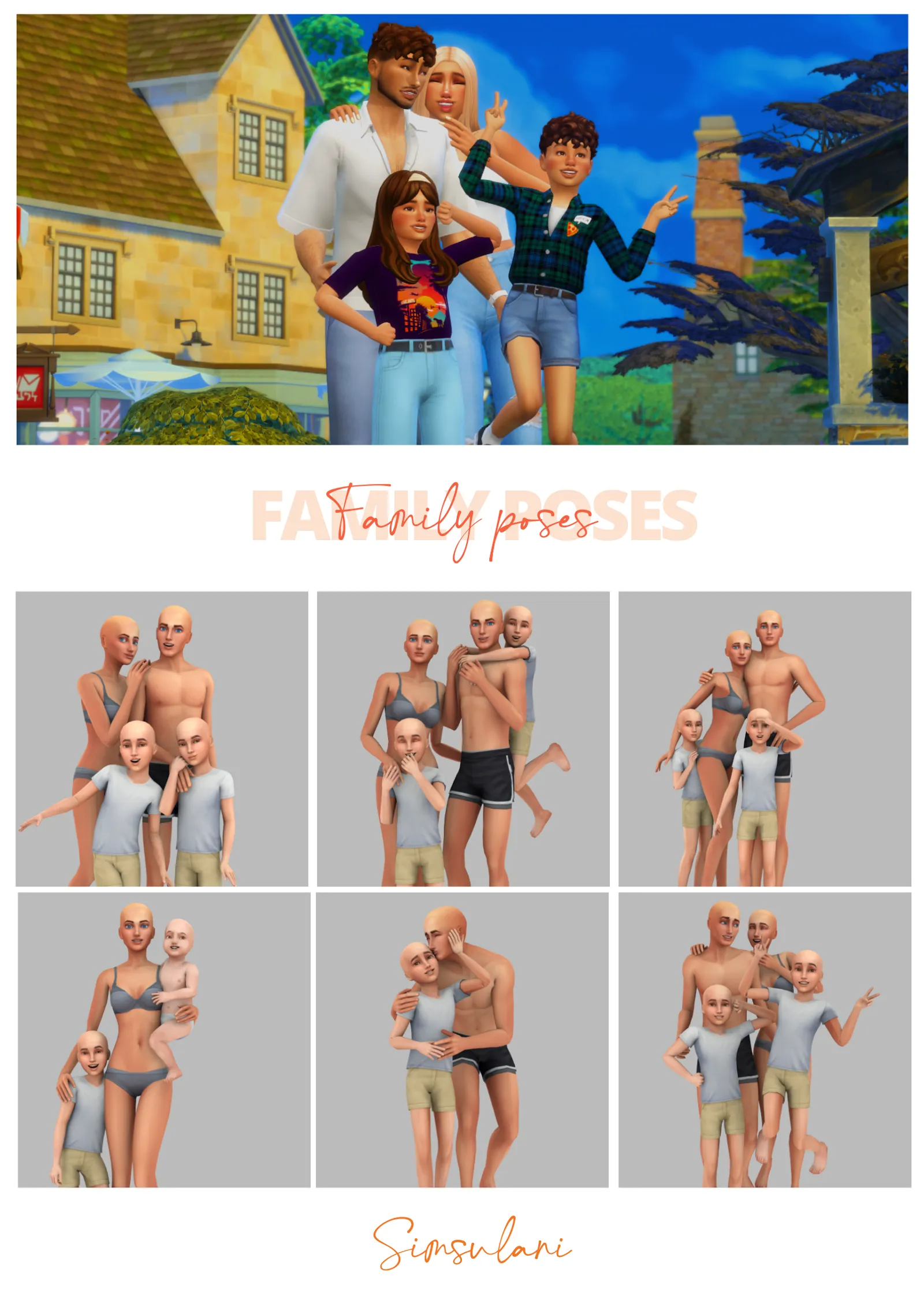 #284 Pose Pack | Family Poses