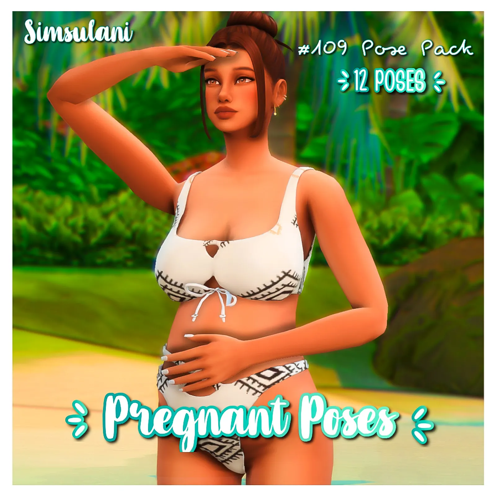 #108 Pose Pack : Pregnant Poses 3rd Trimester