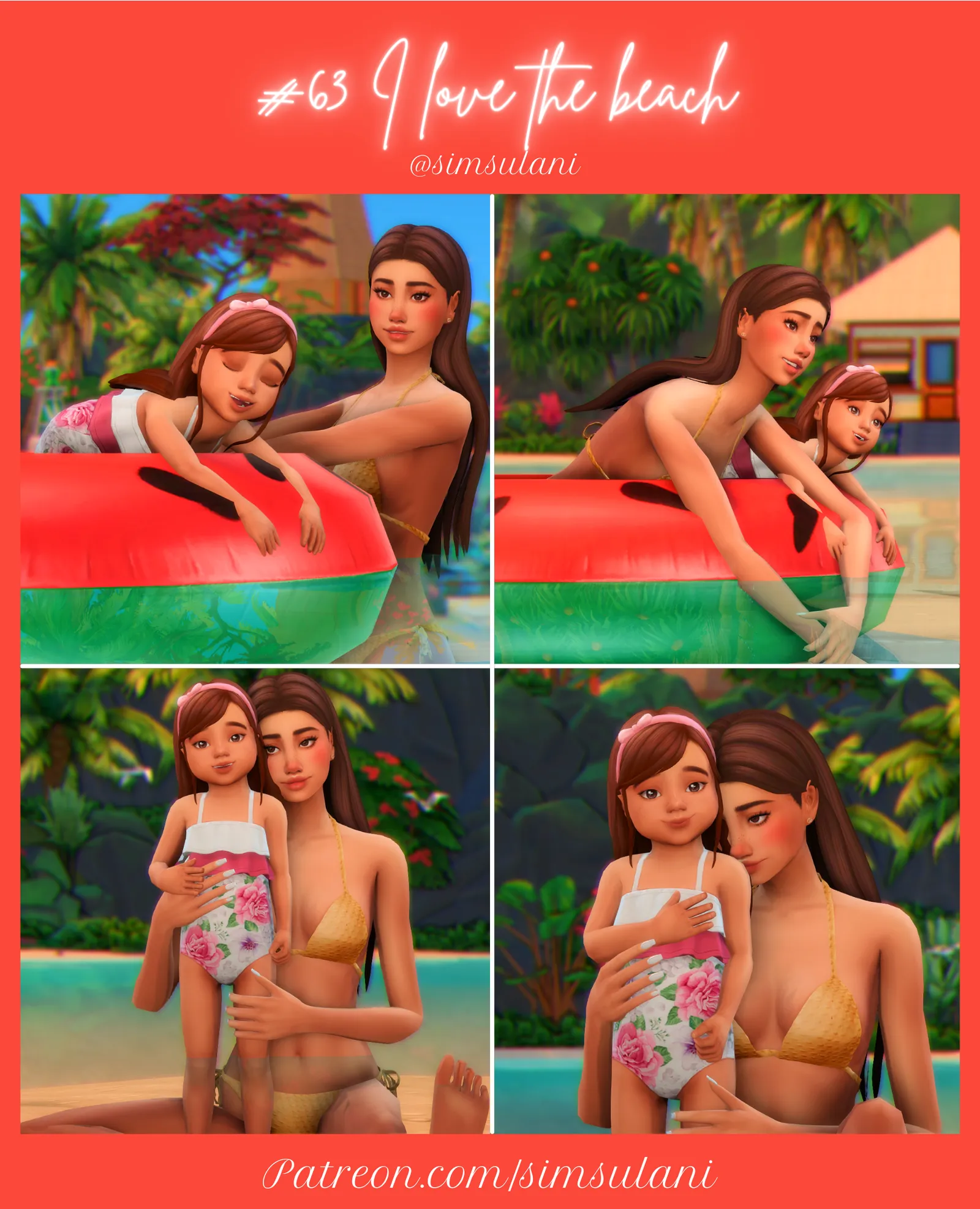 #63 Poses Pack ' I love the Beach '