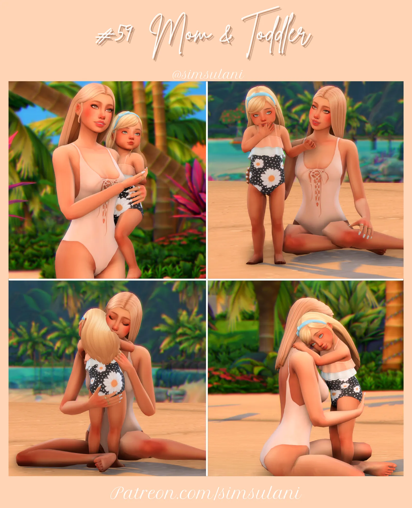 #59 Poses Pack "Mom & Toddler"
