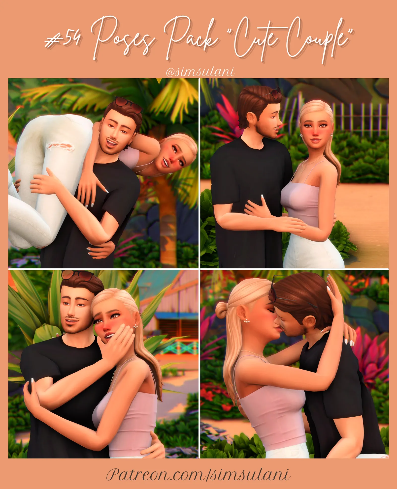 #54 Poses Pack "Cute Couple" 