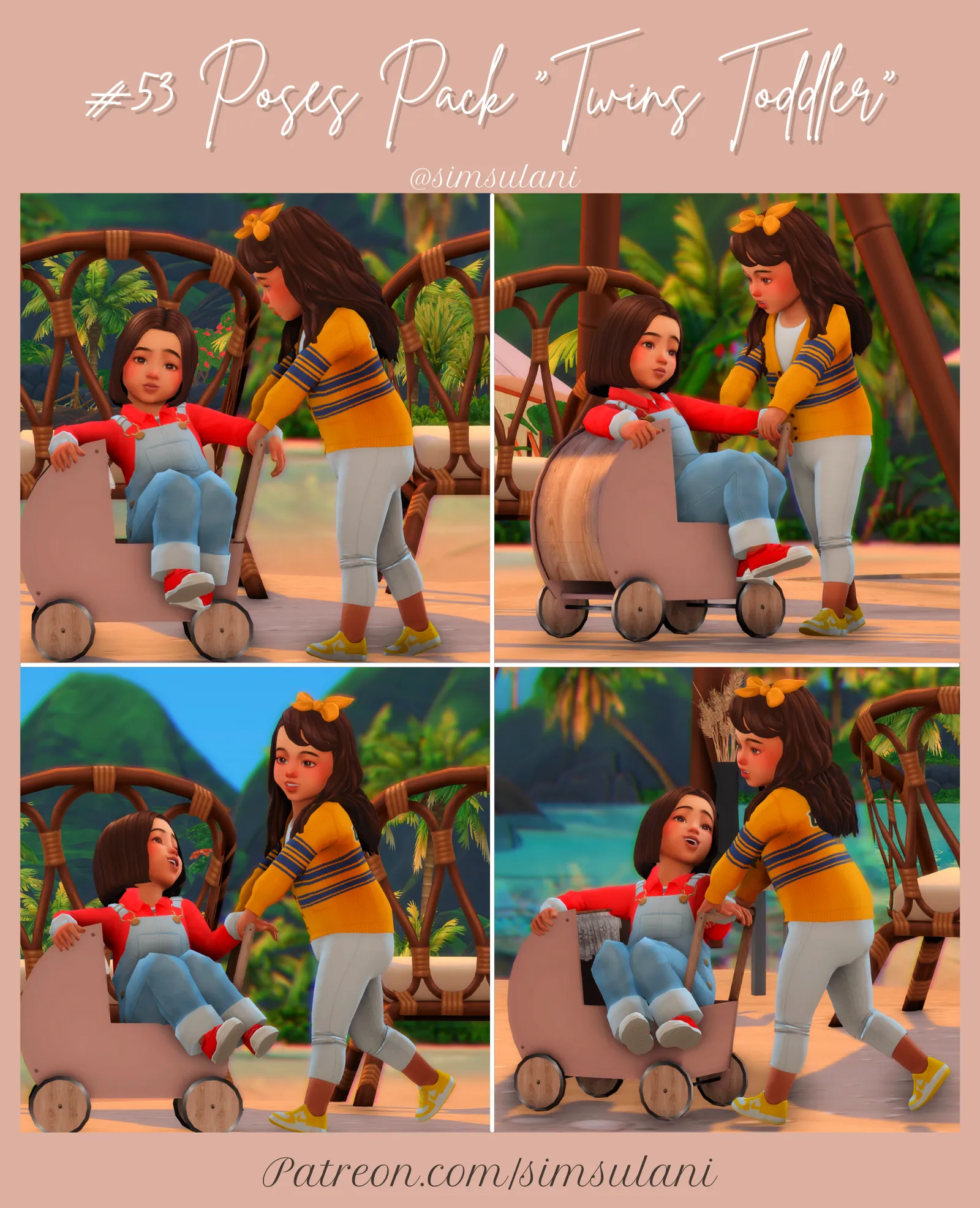 #53 POSES PACK "TWINS TODDLER" 