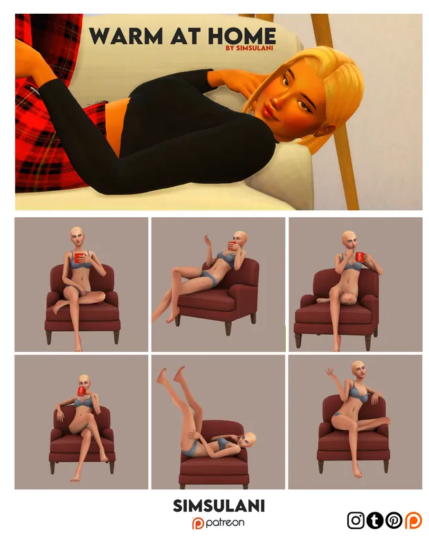 #311 Pose Pack | Warm at home (free)
