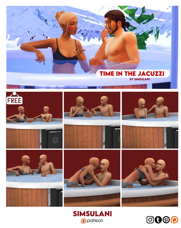 #315 Pose Pack | Time in the jacuzzi 