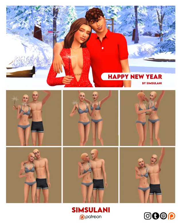 #322 Pose Pack | Happy New year  