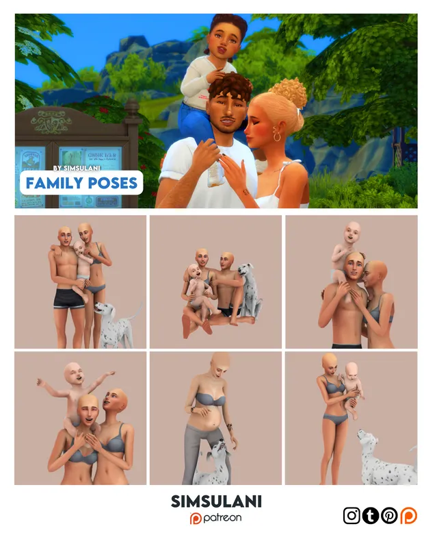 #337 Pose Pack | Family Poses