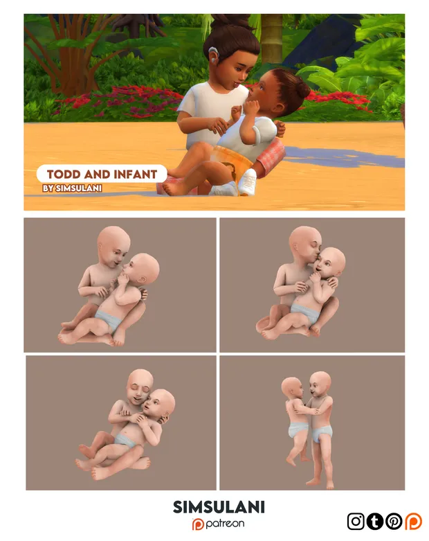 #345 Pose Pack | Todd & Infant | FREE