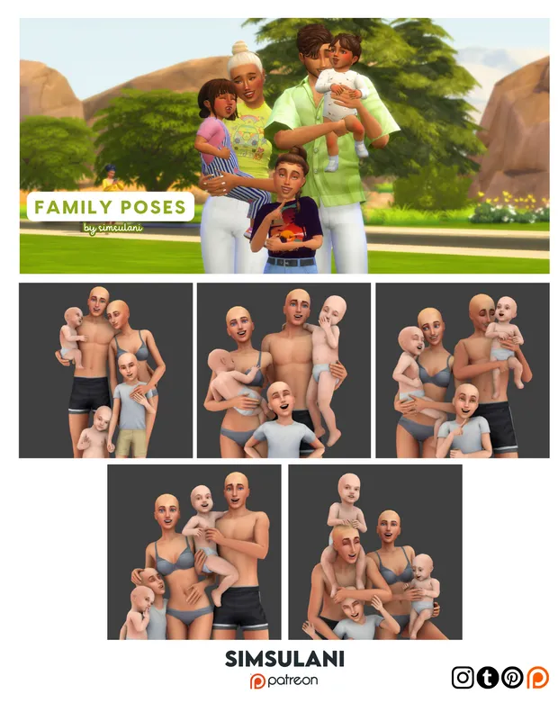 #350 Pose Pack | Family Poses
