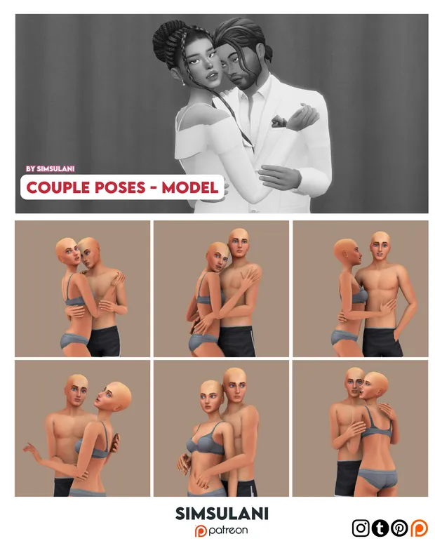 #353 Pose Pack | Couple Model
