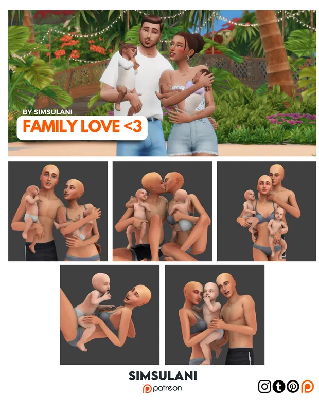 #363 Pose Pack | Family Love 