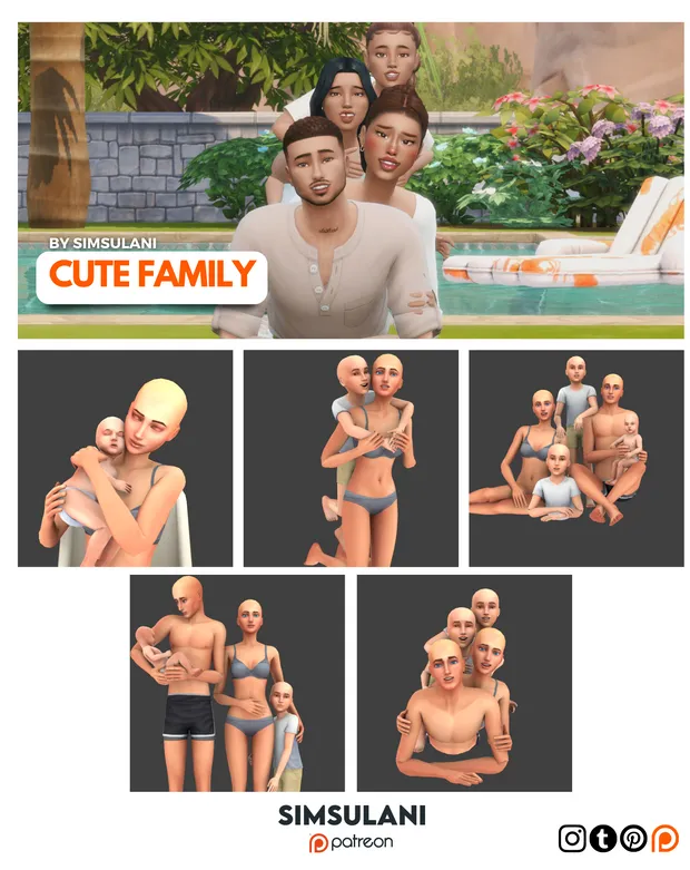 #365 Pose Pack | Cute Family 