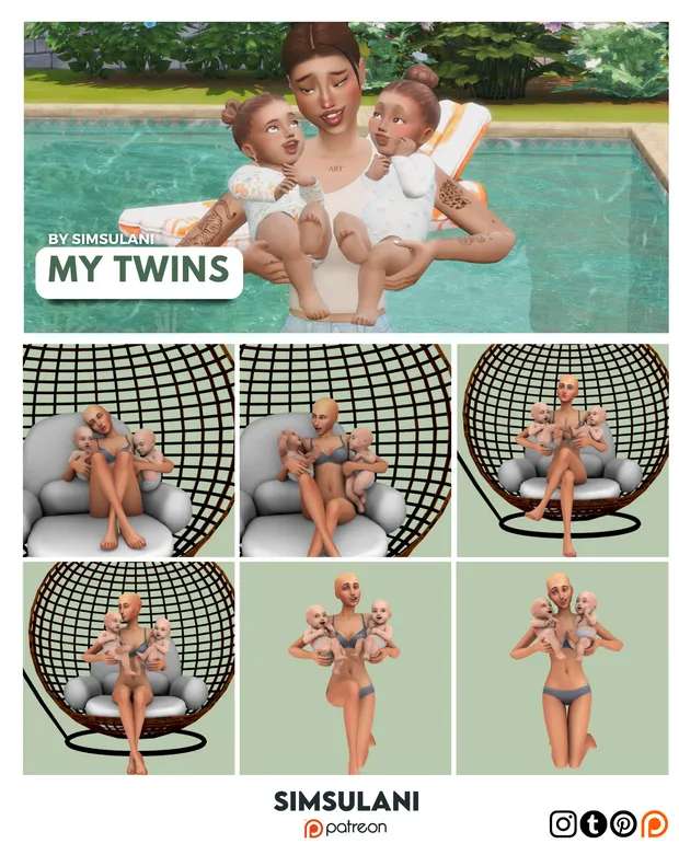 #366 Pose Pack | My Twins  