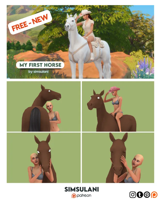 #379 Pose Pack | My First Horse (FREE :) )  