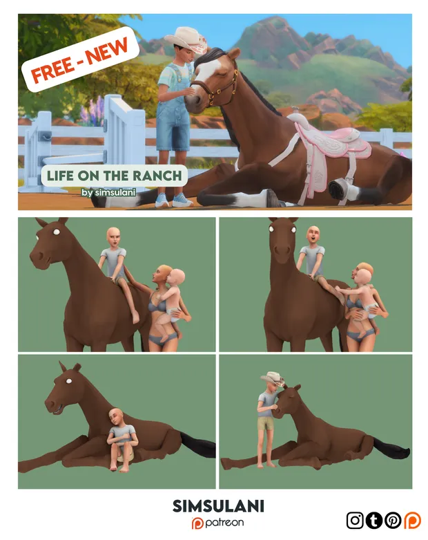 #381 Pose Pack | Life on the ranch (free)  