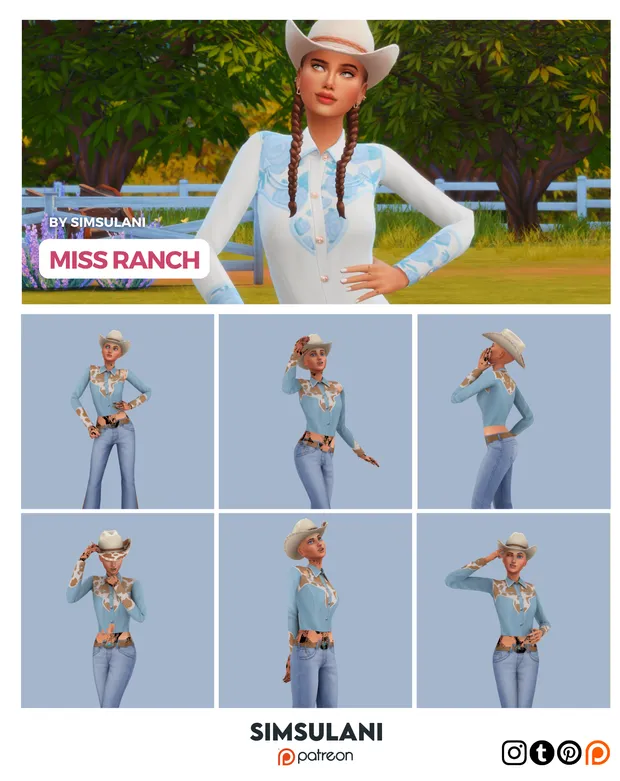 #383 Pose Pack | Miss Ranch 