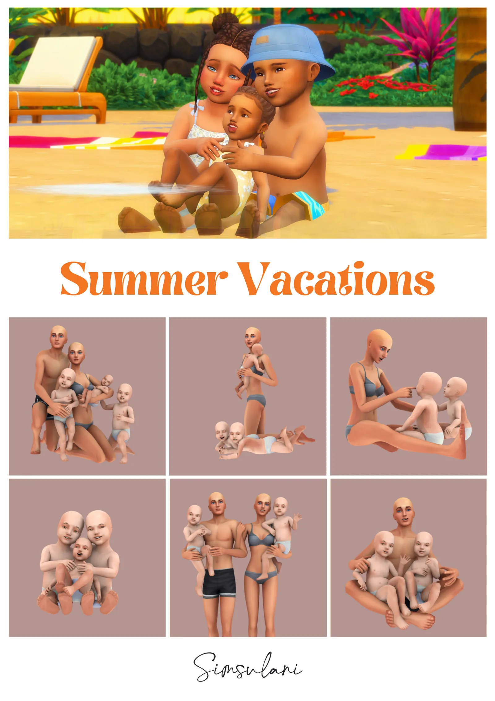 #264 Pose Pack | Summer Vacations