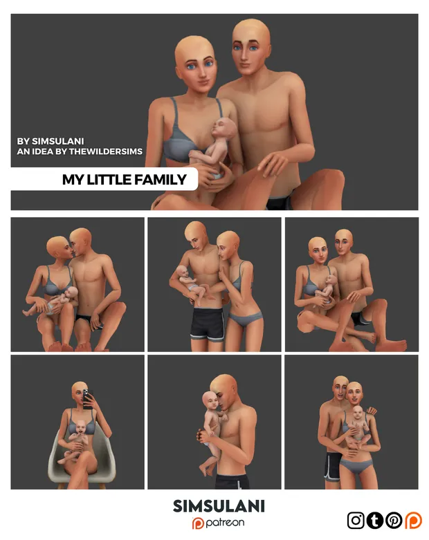 #419 Pose Pack | My Little Family  