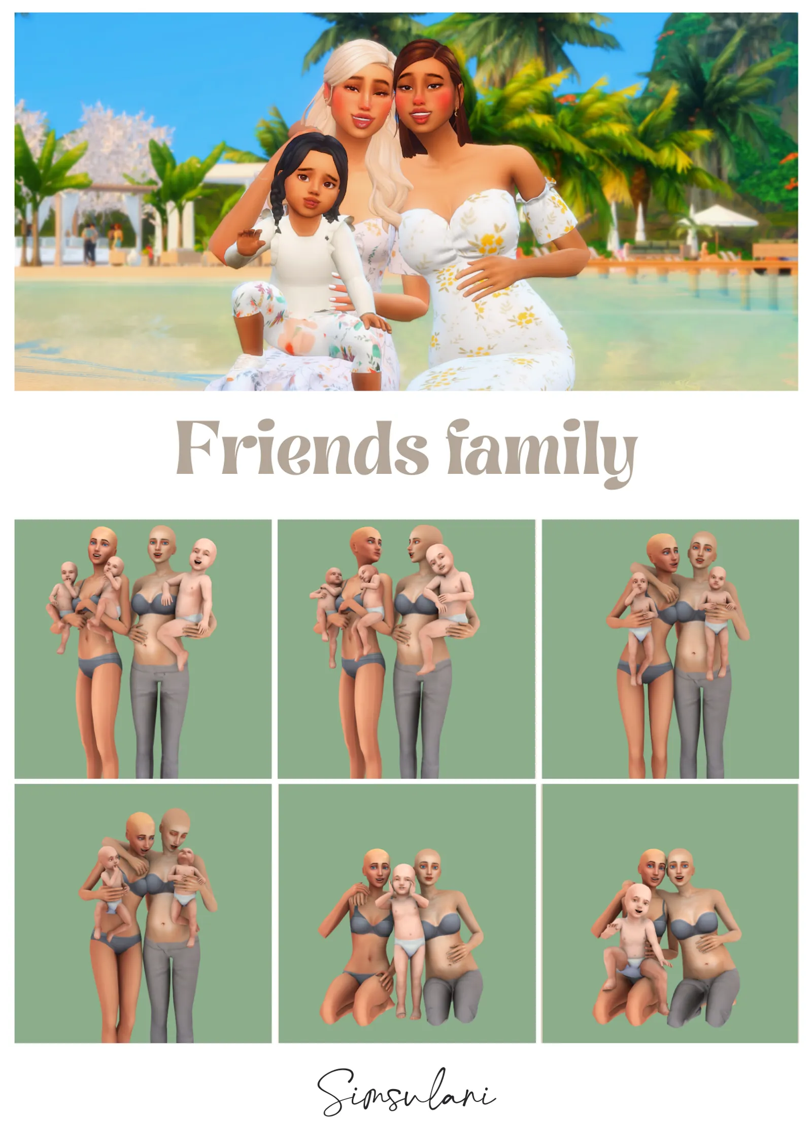 #259 Pose Pack - Friends Family