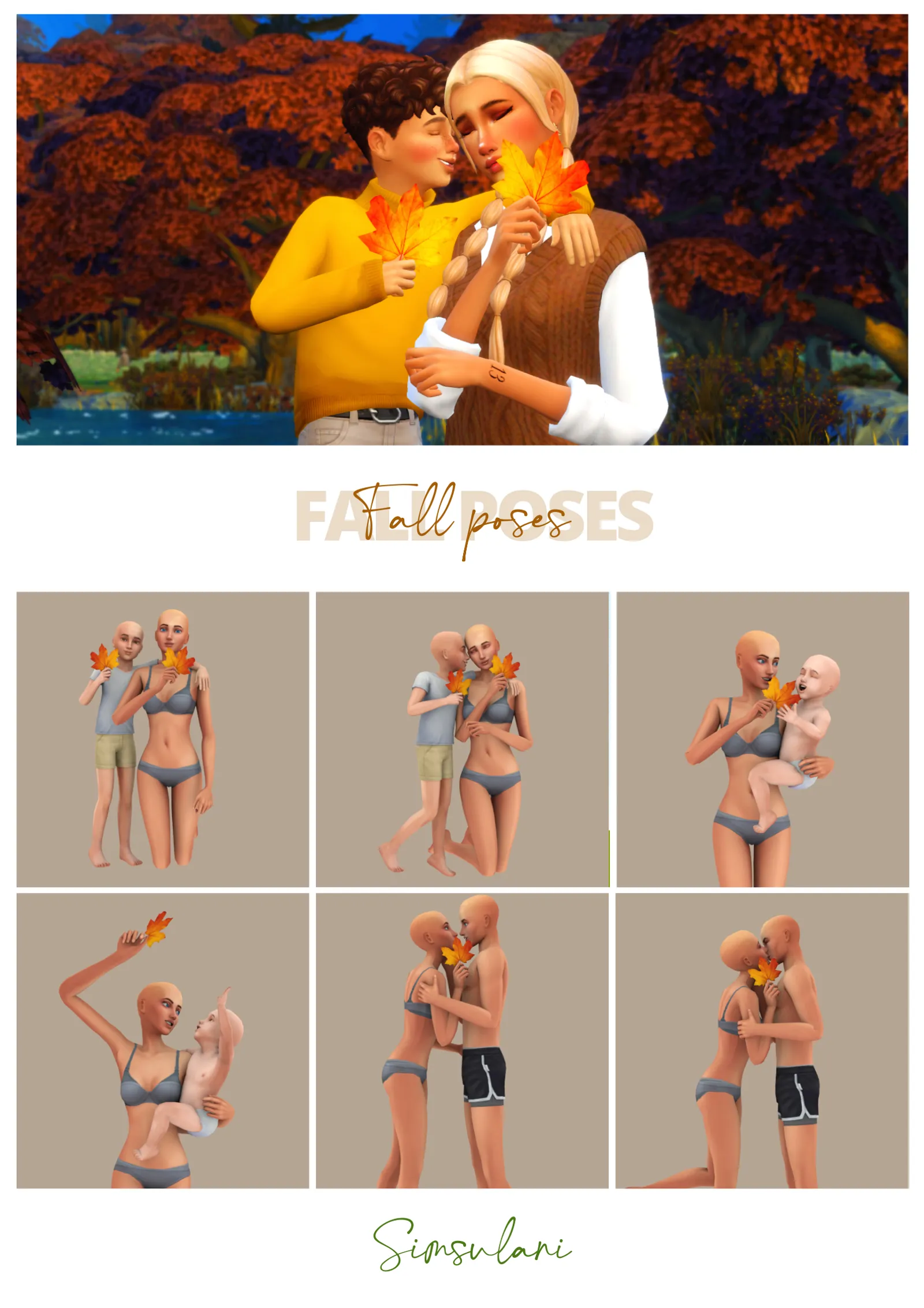 #294 Pose Pack | Fall Poses
