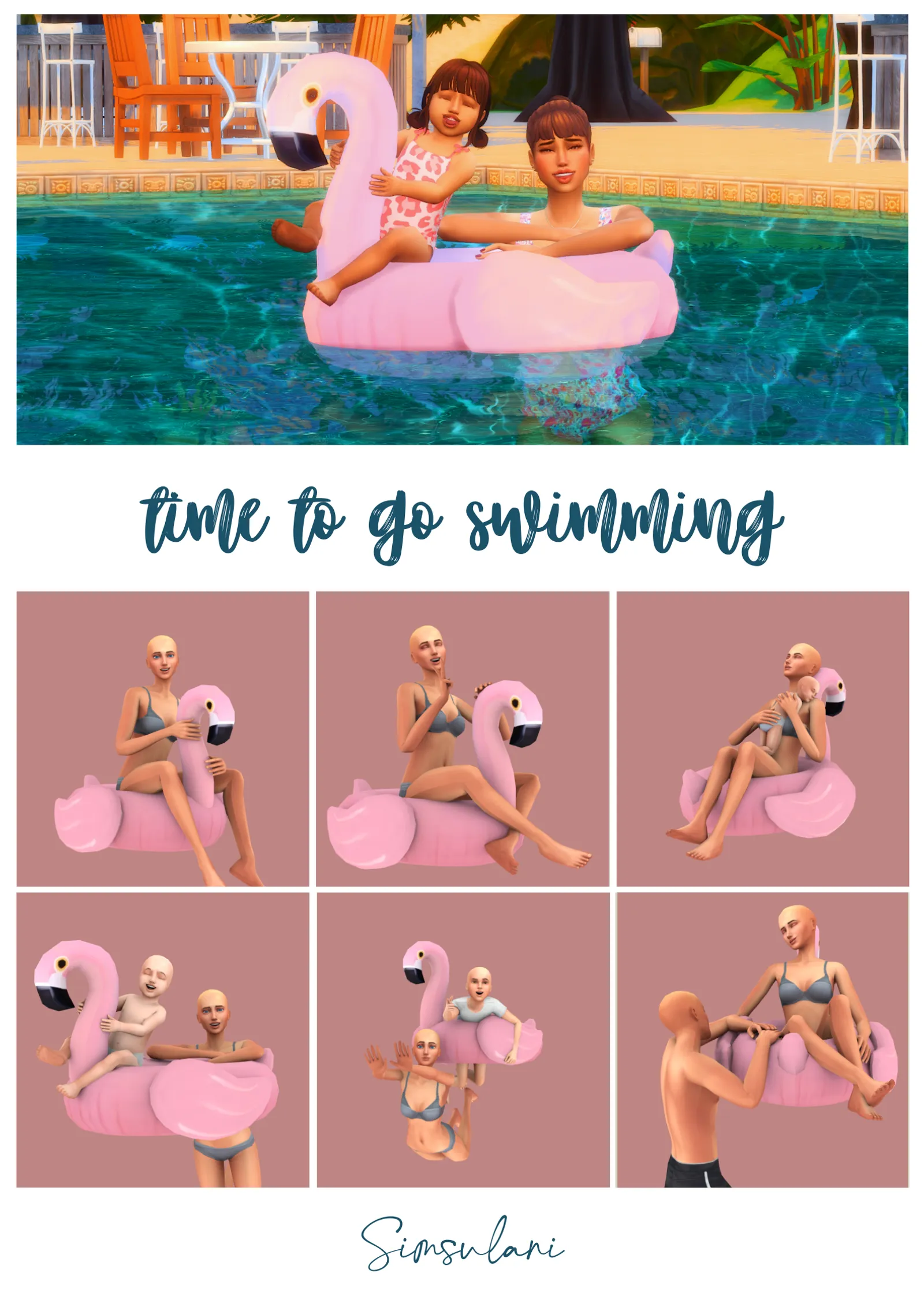 #250 Pose Pack - Time to go swimming (free)