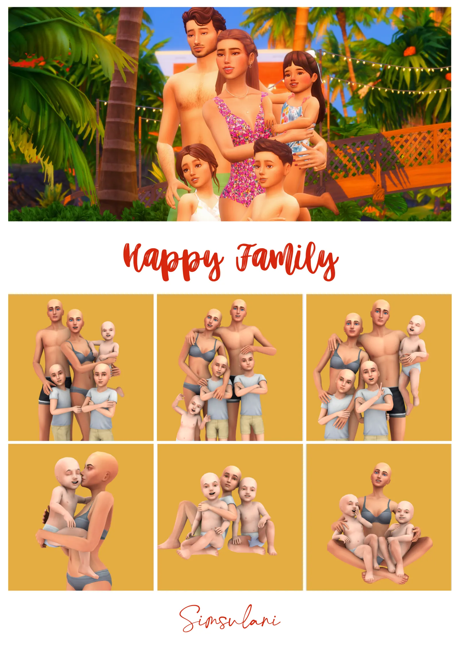 #247 Pose Pack - Happy Family 