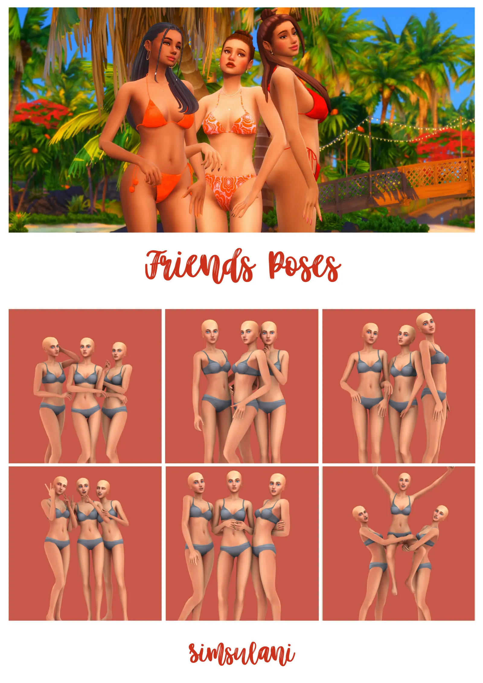 #242 Pose Pack - Friends Poses