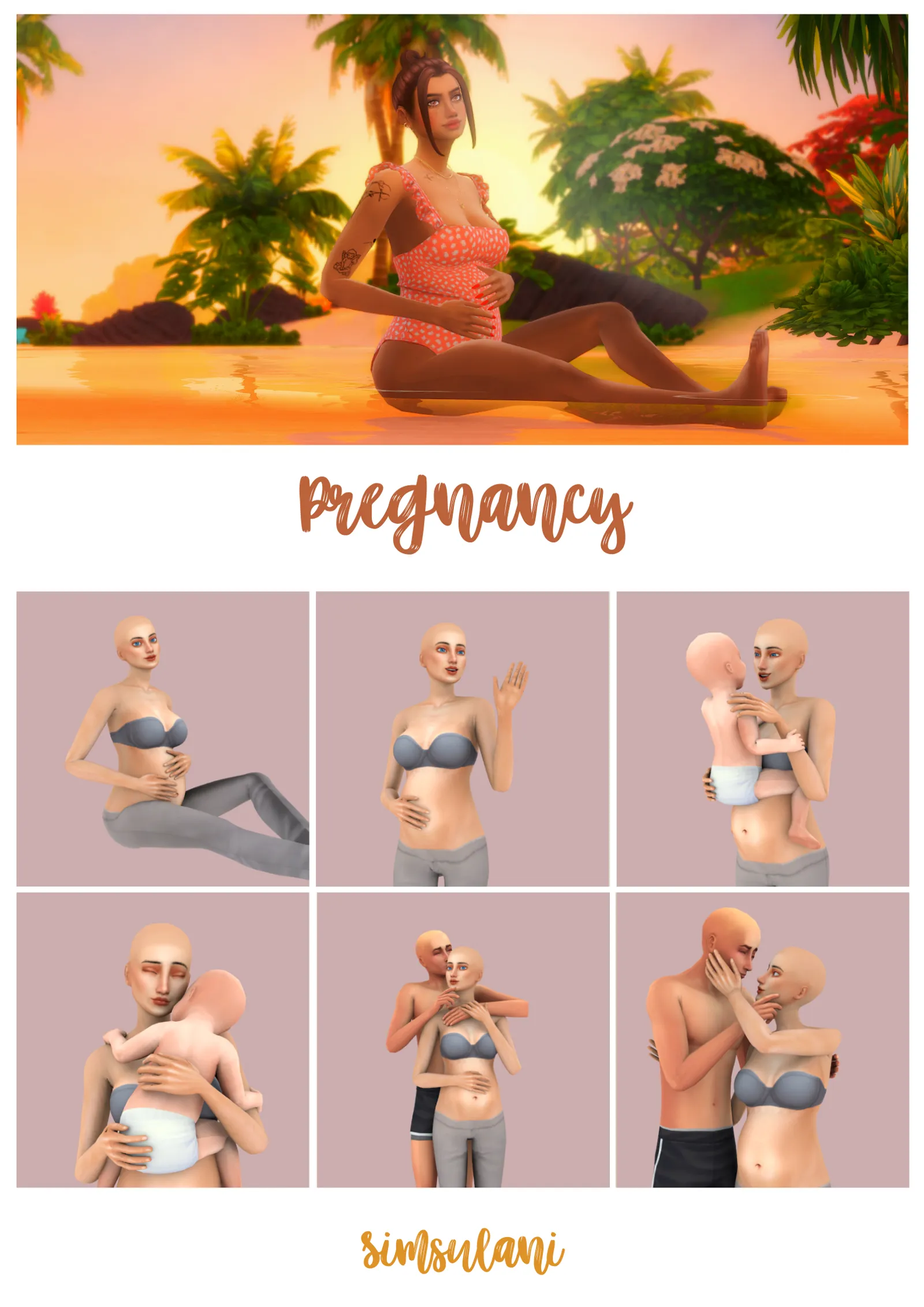 #234 Pose Pack - Pregnancy 