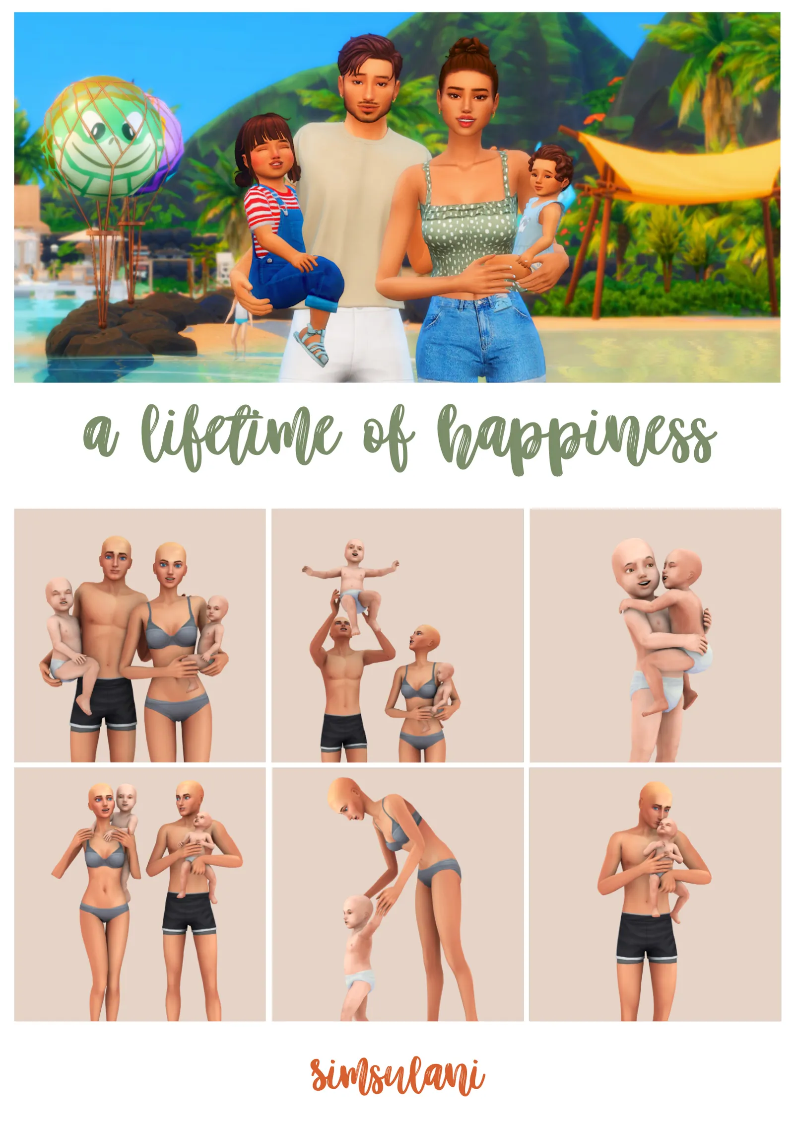 #231 Pose Pack - A lifetime of hapiness