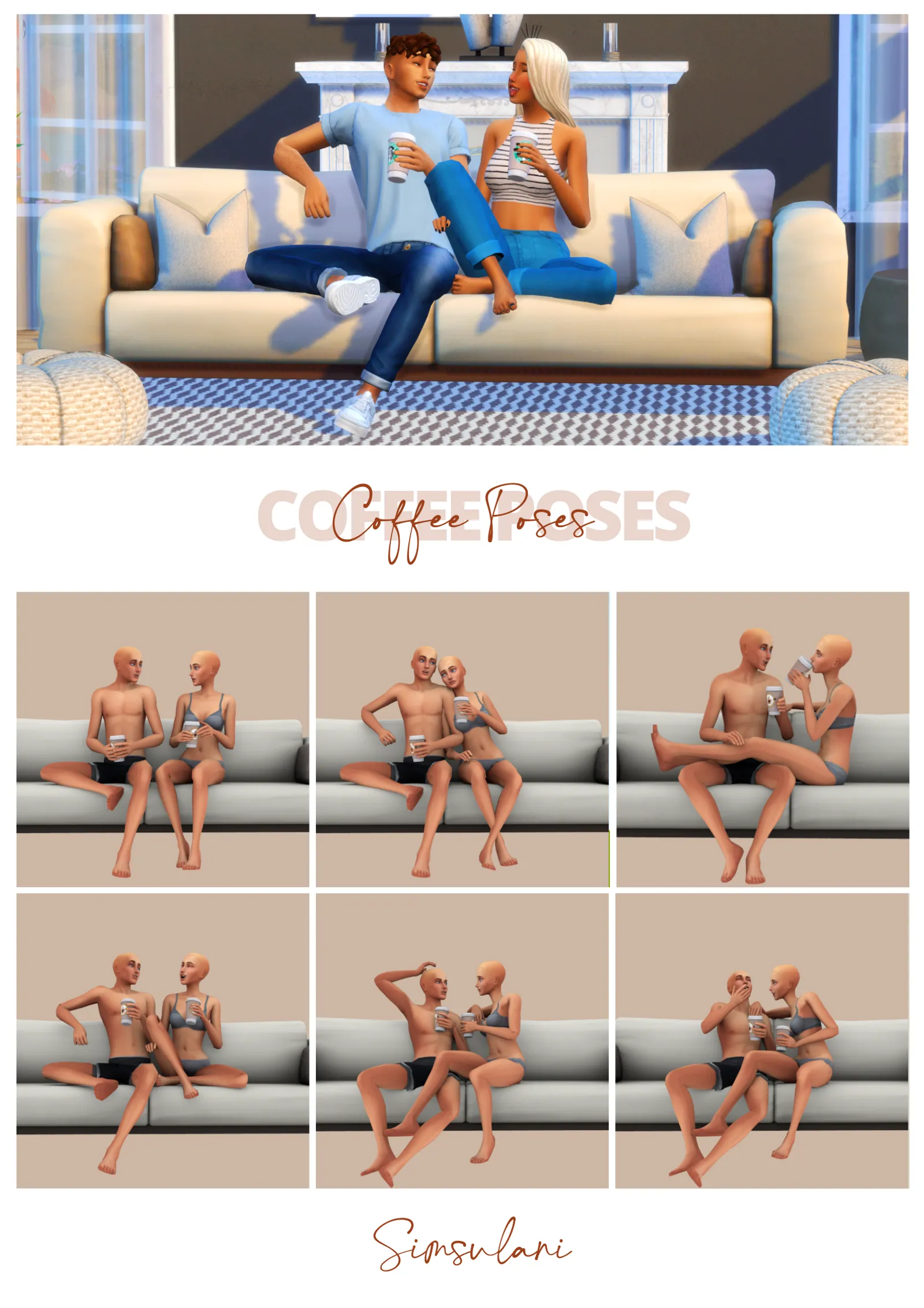 #291 Pose Pack | Coffee Poses
