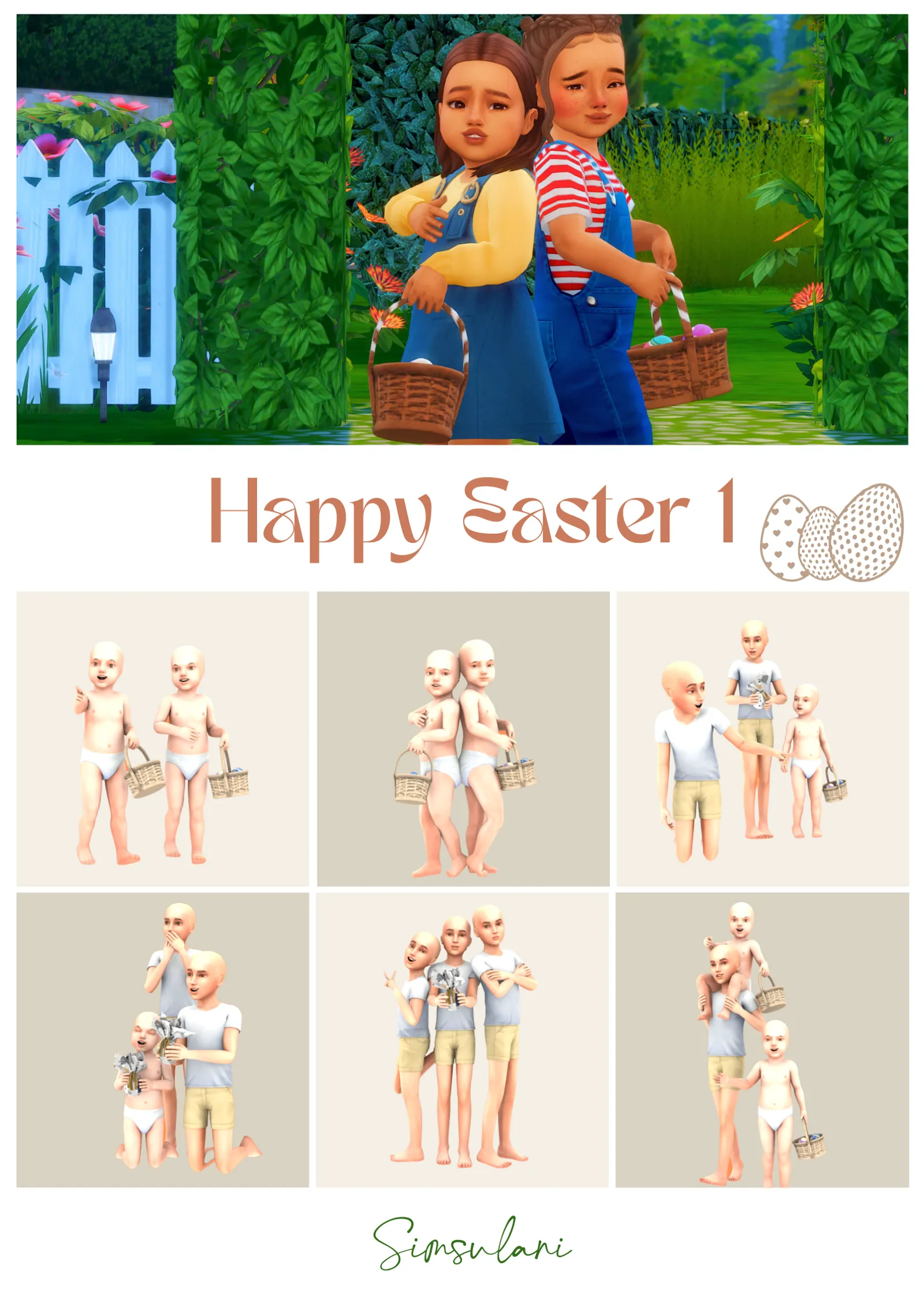 #223 Pose Pack - Happy Easter 1 