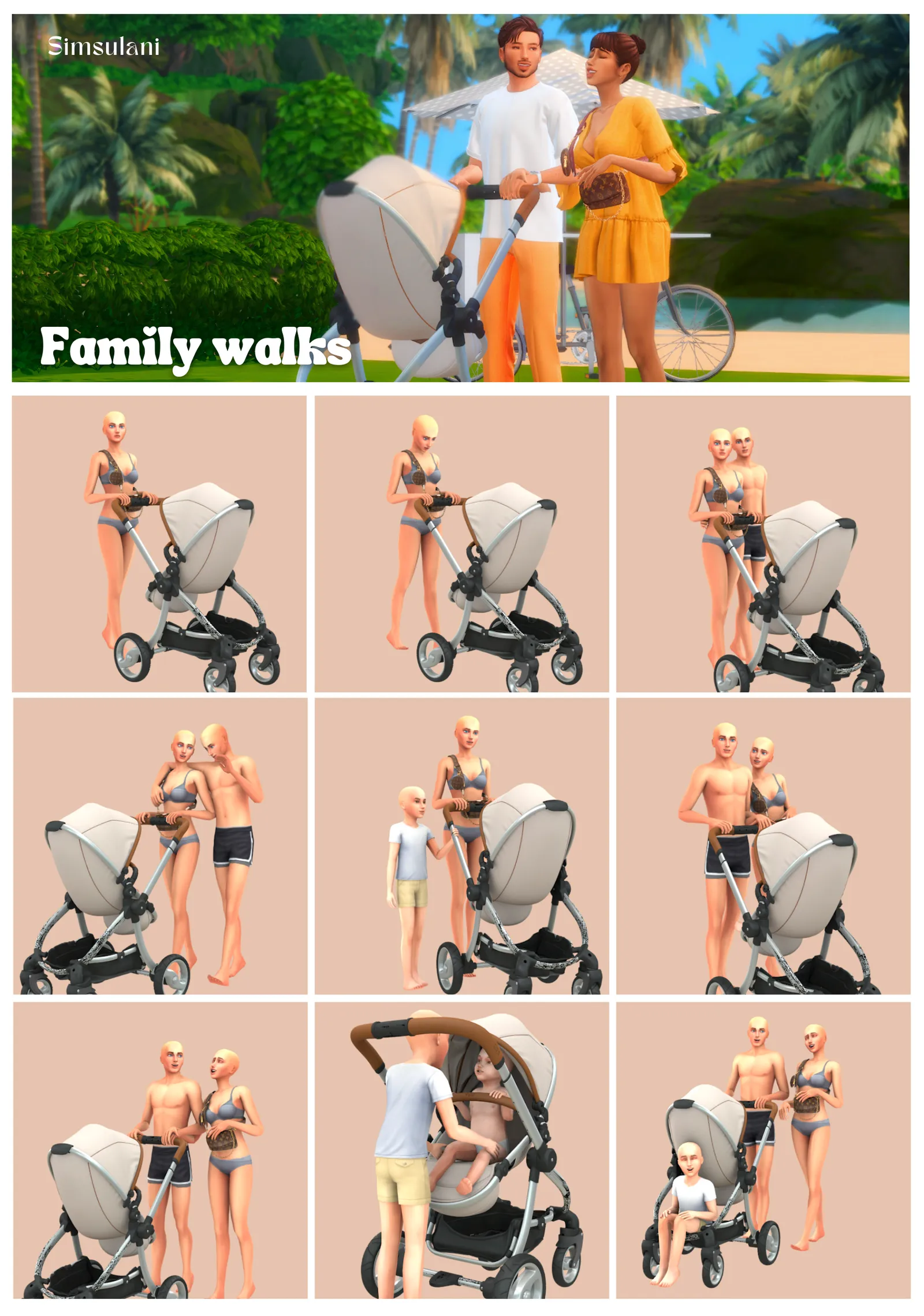 #222 Family walks - Pose Pack